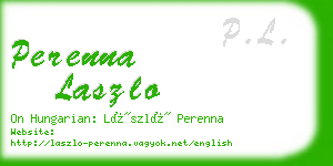 perenna laszlo business card
